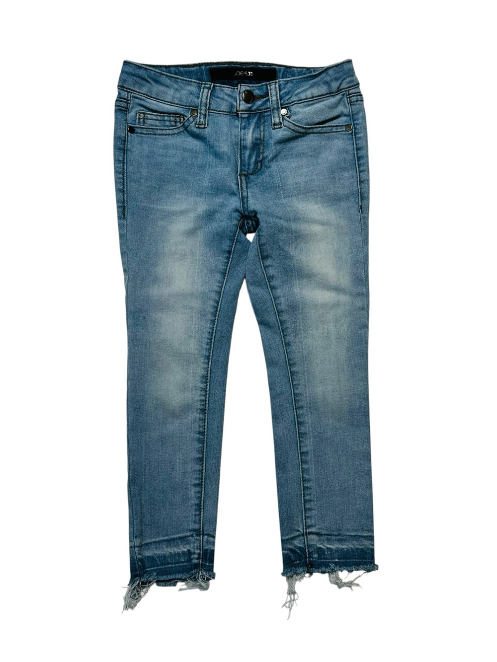 Joe's Jeans Light Blue Skinny Jeans with Gold Stitching